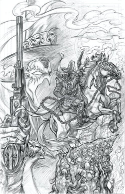 Gunslinger Spawn - Original Pencils